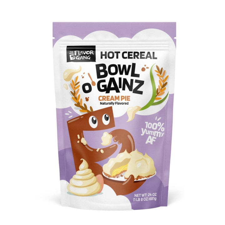 The Flavor Gang Hot Cereal BOWL O’ GAINZ Butter Pie 681g