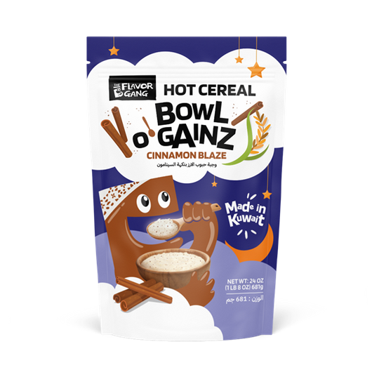 The Flavor Gang Hot Cereal BOWL O’ GAINZ Cinnamon Blaze 681g