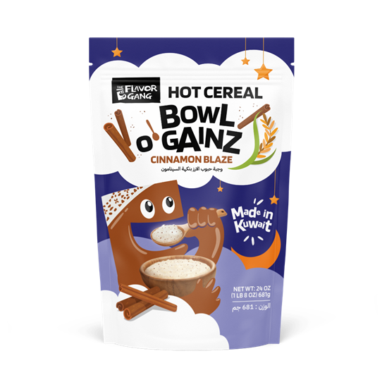 The Flavor Gang Hot Cereal BOWL O’ GAINZ Cinnamon Blaze 681g