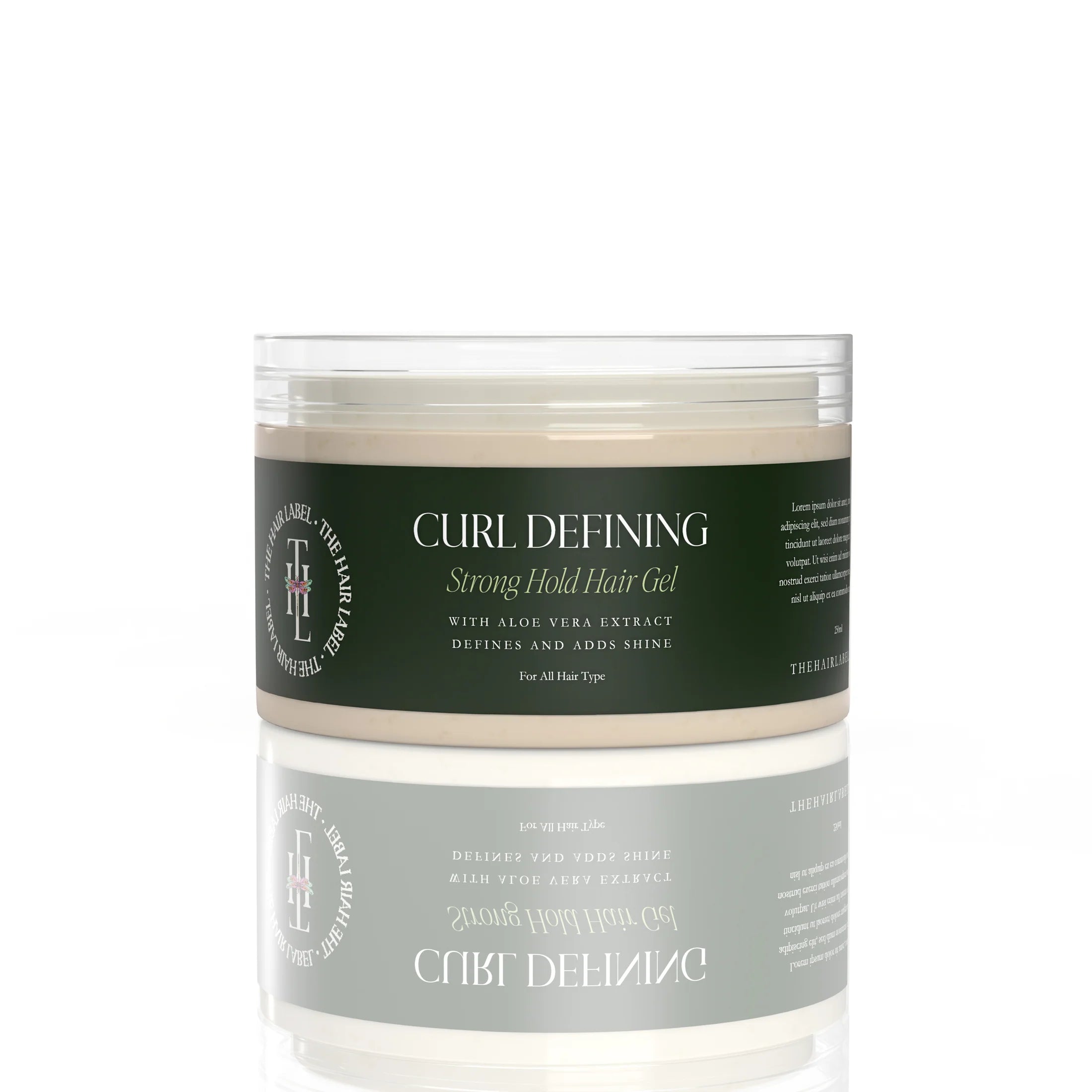 The Hair Label Curl Defining Hair Gel Free of Parabens Sulfates and Silicones 250 ml