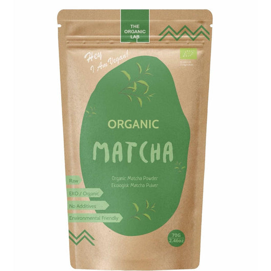 The Organic Lab Organic Matcha Powder 70g | 100% Natural | No Added Sugar