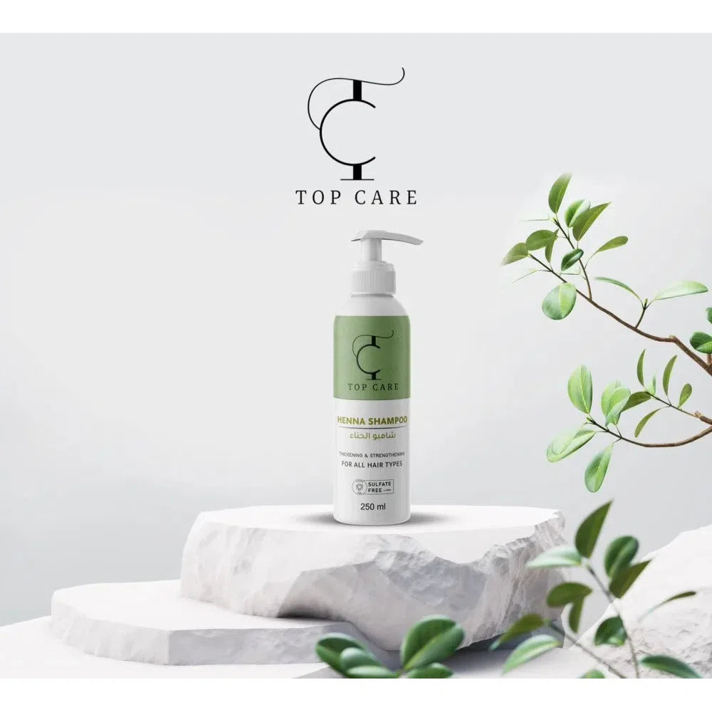 Top Care Henna Shampoo For All Hair Type Sulfate Free 250ml