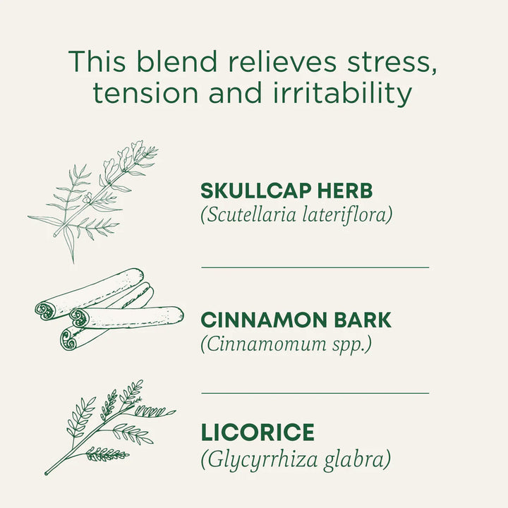 Traditional Medicinals Organic Stress Ease Cinnamon Tea with Organic Licorice Root 16 bags