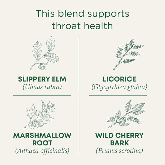 Traditional Medicinals Organic Throat Coat Tea With Organic Slippery Elm Bark and Licorice Root 16 bags