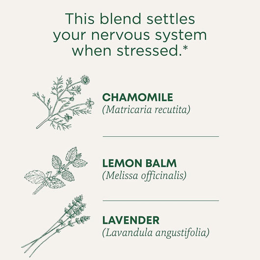 Traditional Medicinals Tea Organic Chamomile & Lavendar Tea For Stress Relief 16 Bags