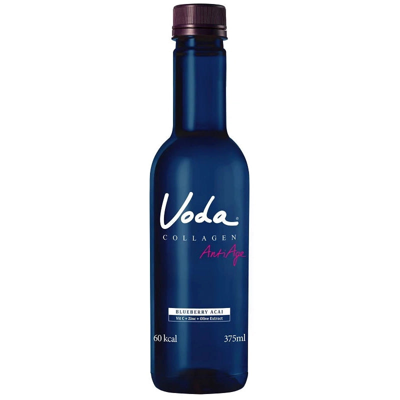 VODA Collagen AntiAge Functional Water Blueberry Acai with 2.5g Collagen 375ml