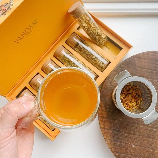 Vahdam Turmeric Tea Tales Premium Tea Gift, Set of 6