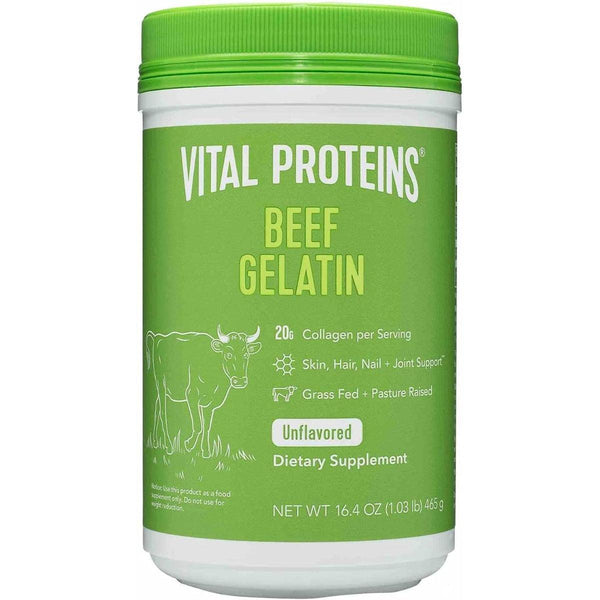 Vital Proteins Beef Gelatin 100% Pure Collagen Protein Unflavored 465g