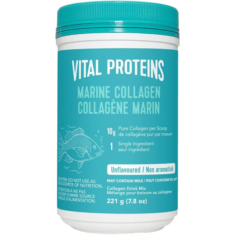 Vital Proteins Hydrolyzed Marine Collagen Peptides Powder for Skin Hair Nail Joint Dairy Free Gluten Free 221g