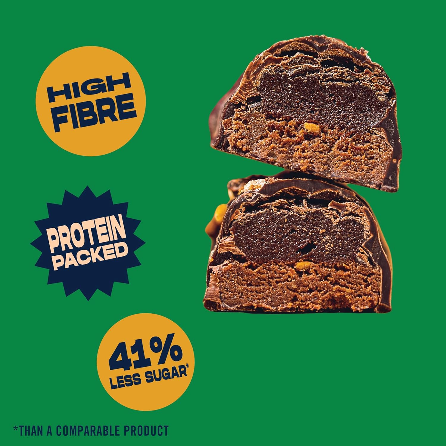 Vive Superchoc Low Sugar High Fibre Caramelised Hazelnut Chocolate Protein Bar - Vegan Healthy Snack 40g