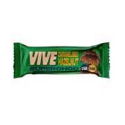 Vive Superchoc Low Sugar High Fibre Caramelised Hazelnut Chocolate Protein Bar - Vegan Healthy Snack 40g