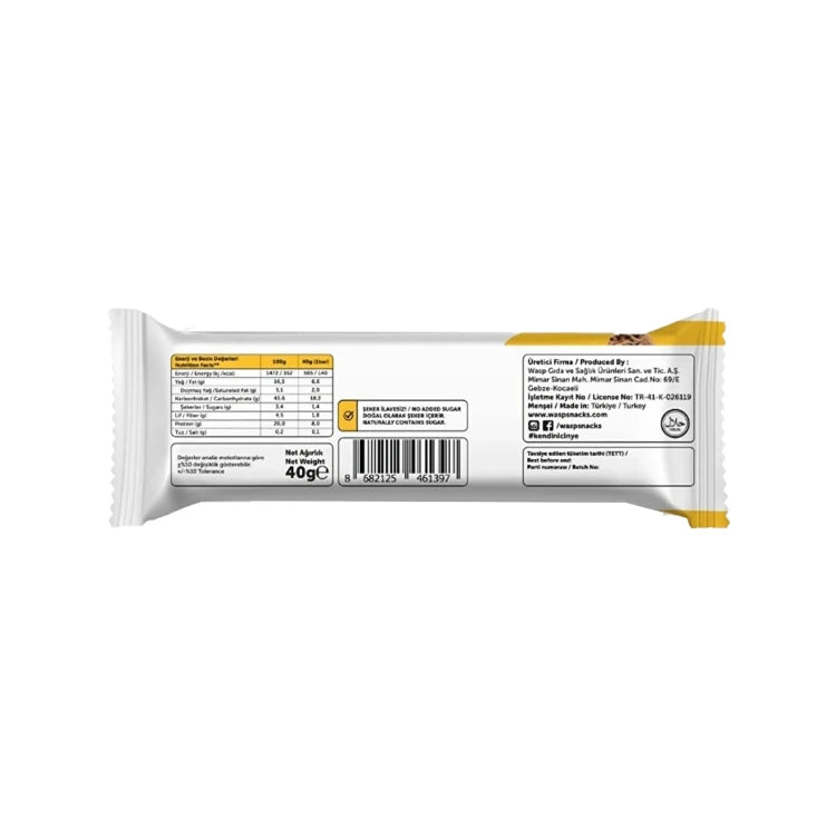 WASPCO 20% Protein Bar Cookie Flavor 40g