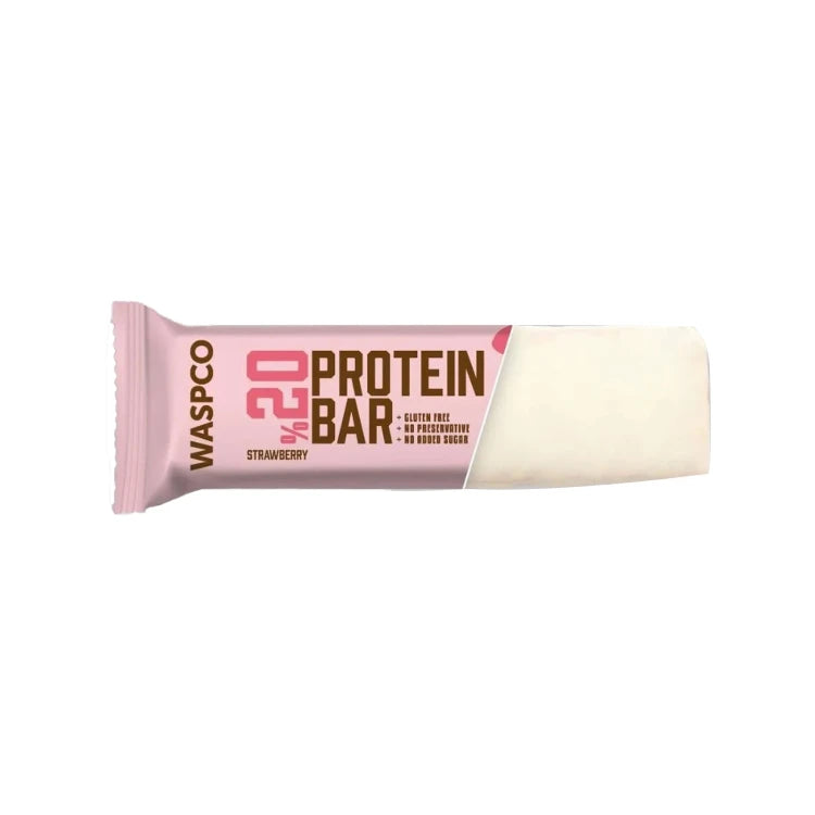 WASPCO 20% Protein Bar Strawberry Flavor 40g