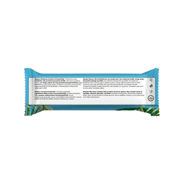 WASPCO High Bee Pollen Protein Bar Coconut Flavor 50g