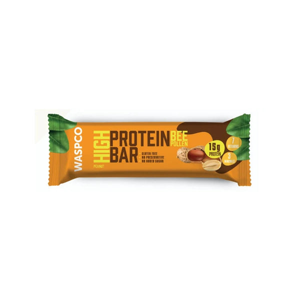 WASPCO High Bee Pollen Protein Bar Peanut Flavor 50g