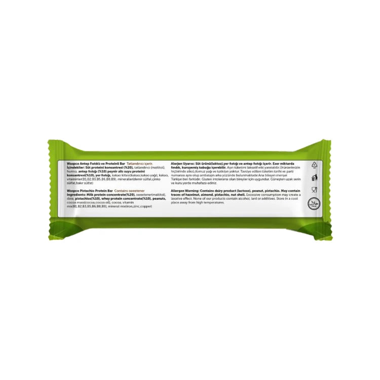 WASPCO High Protein Bar Pistachio Flavor 50g