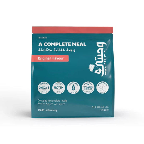 Wajbatti Complete Meal Replacement Powder With 31g Protein, 26+ Essential Vitamins, Minerals and Omega-3 Vegan 1.5 Kg