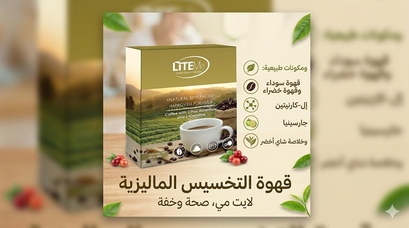 LiteMe Green Coffee with Citrus Aurantium & L-Carnitine (12 Sachets)