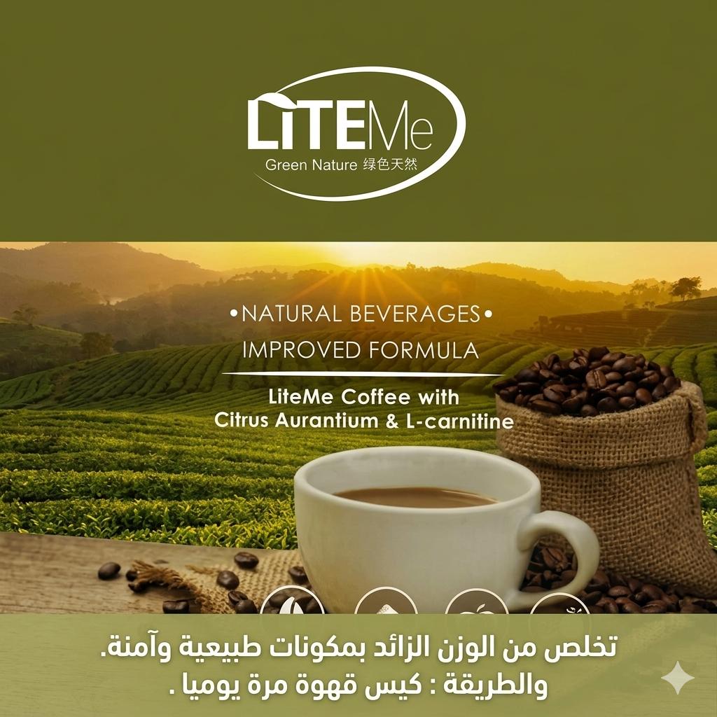 LiteMe Green Coffee with Citrus Aurantium & L-Carnitine (12 Sachets)