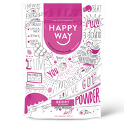 هابي واي مسحوق بروتين مصل اللبن الطبيعي العضوي بنكهة التوت 500غم