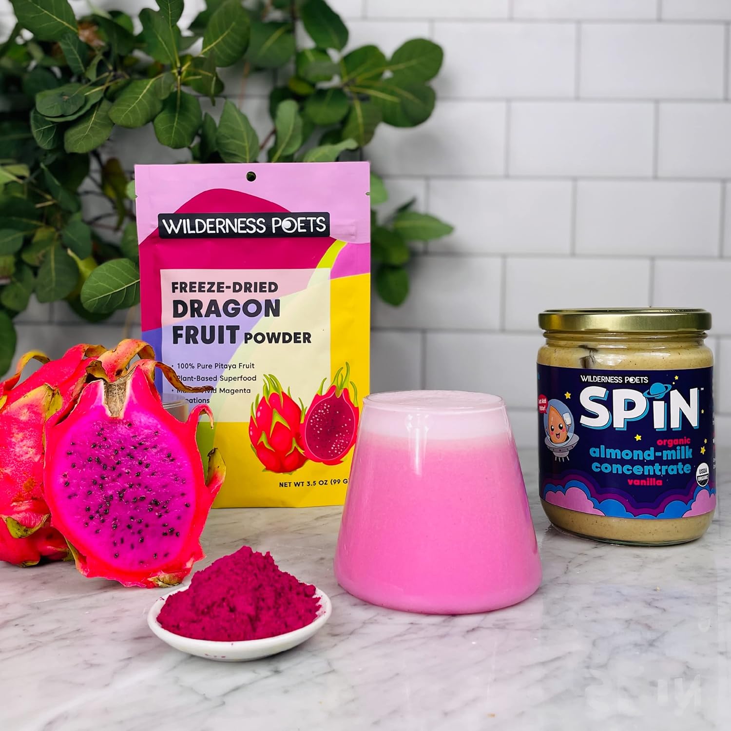 Wilderness Poets Freeze Dried Dragon Fruit Powder - Pink Pitaya 99g