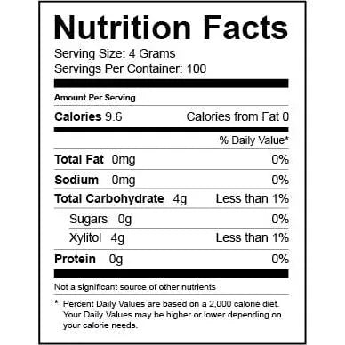 Xylo Sweet 100% Xylitol Natural Sweetener 4gm Packets 100 Packet