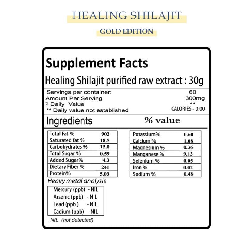 Yerba Healing Liquid Shilajit 30g Vegan