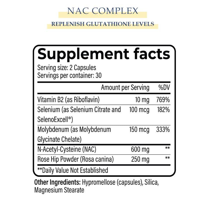 Yerba Nac Complex N-Acetyl-Cysteine 60 Capsules Halal Product