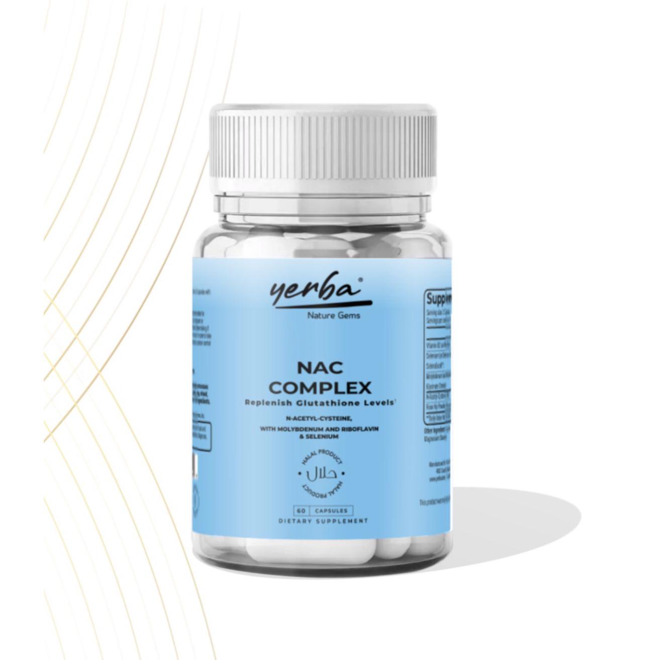 Yerba Nac Complex N-Acetyl-Cysteine 60 Capsules Halal Product