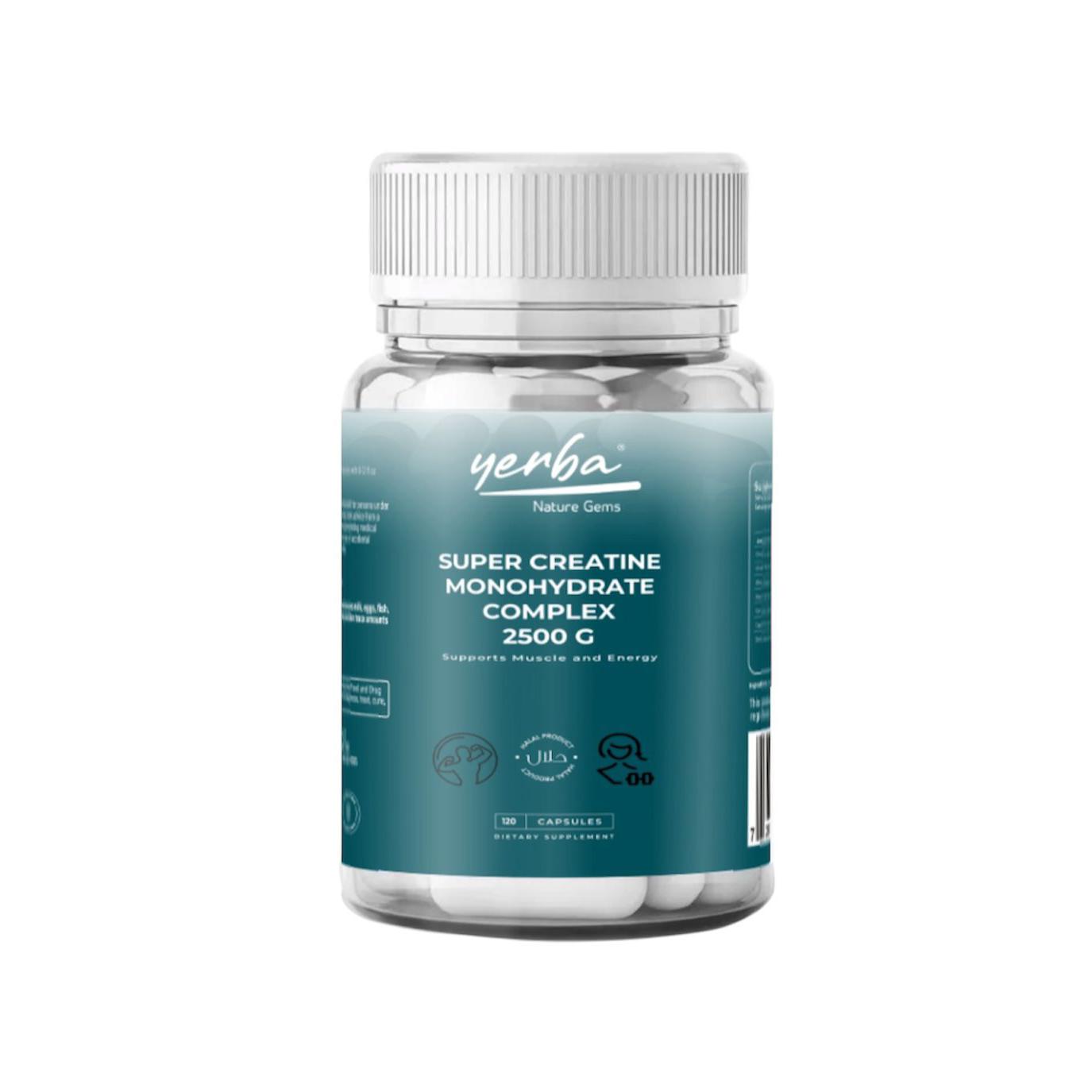 Yerba Super Creatine Monohydrate Complex with Beta-alanine, L-arginine & Taurine 150 Capsules