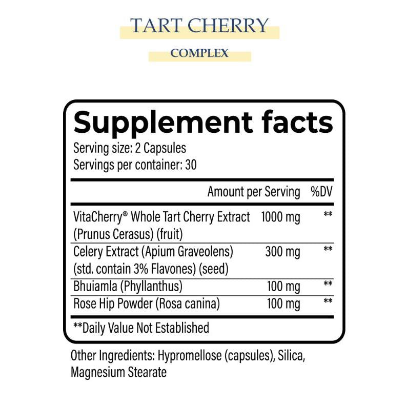 Yerba Tart Cherry Complex 60 Capsules Halal Product