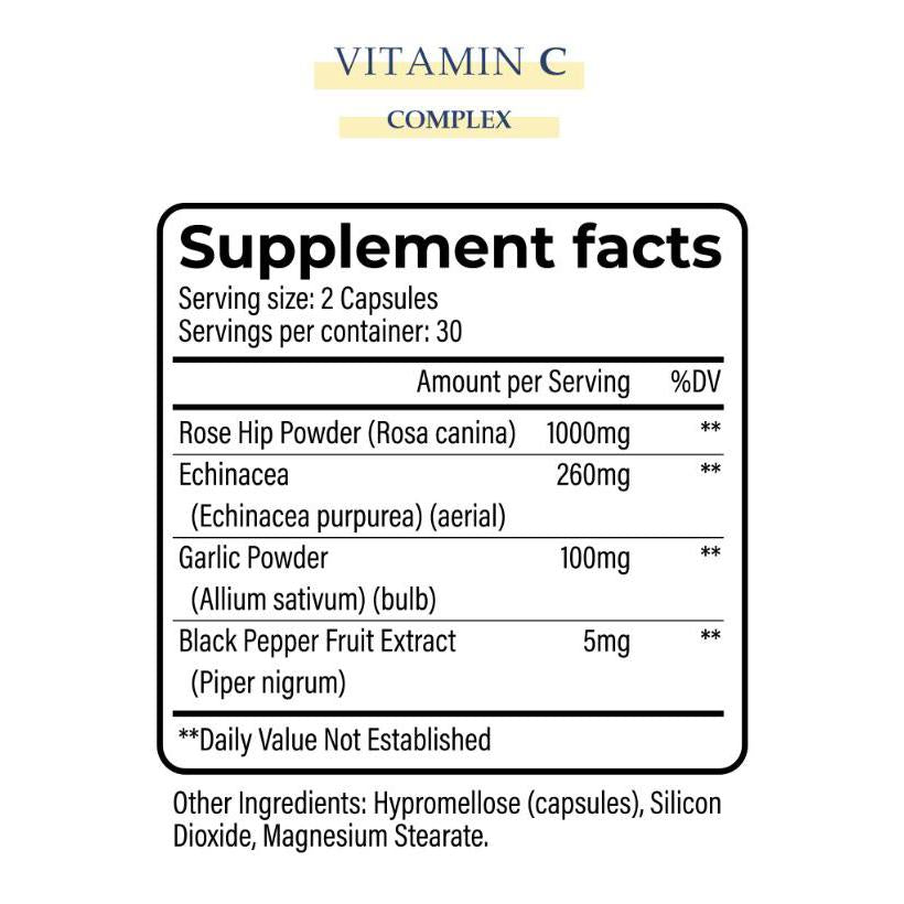 Yerba Vitamina C Complex Halal Product 60 Capsules