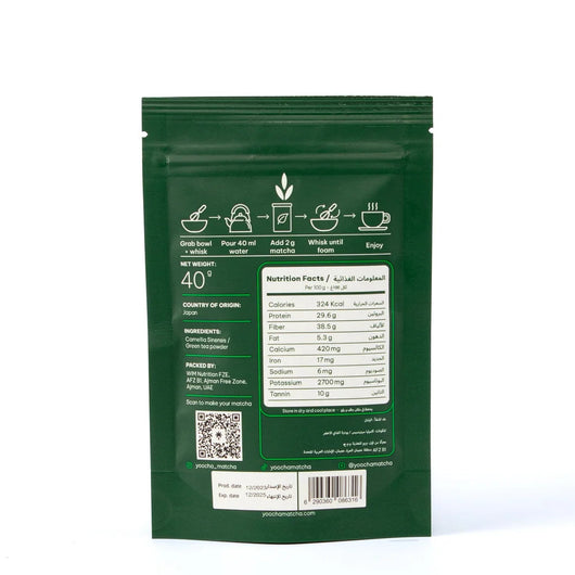 Yoocha High-Grown Premium Japanese Matcha Powder 40g