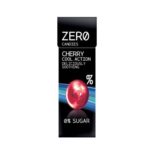 ZERO CANDIES CHERRY COOL ACTION DELICIOUSLY SOOTHING 0% SUGAR 32g