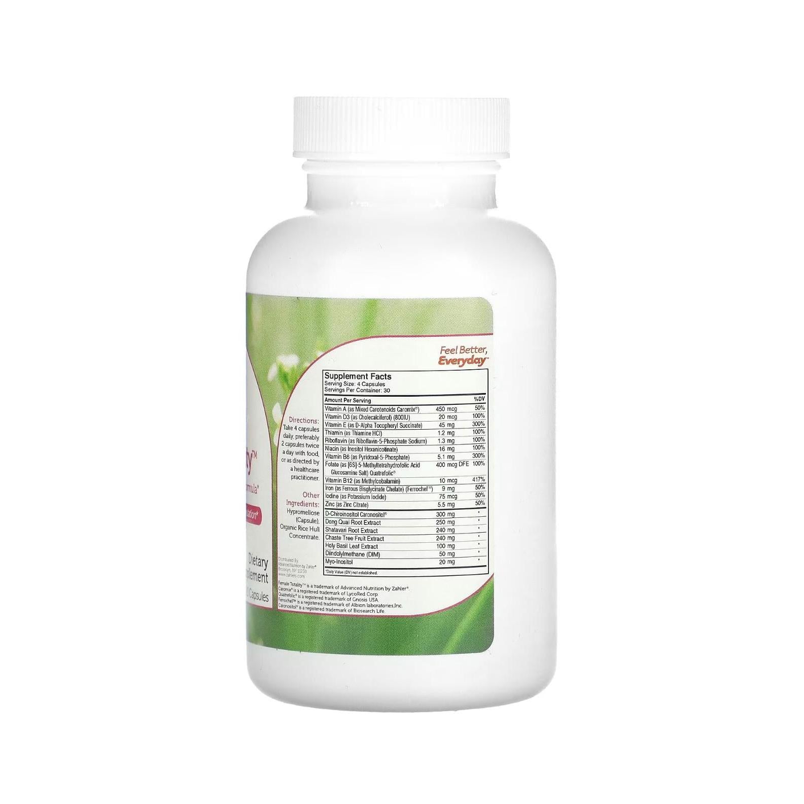 Zahler, Female Totality, Hormonal System Support Formula, 120 Capsules