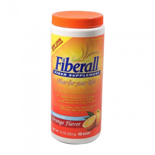 Fiberall Fiber Supplement Orange Flavour Powder 283 g