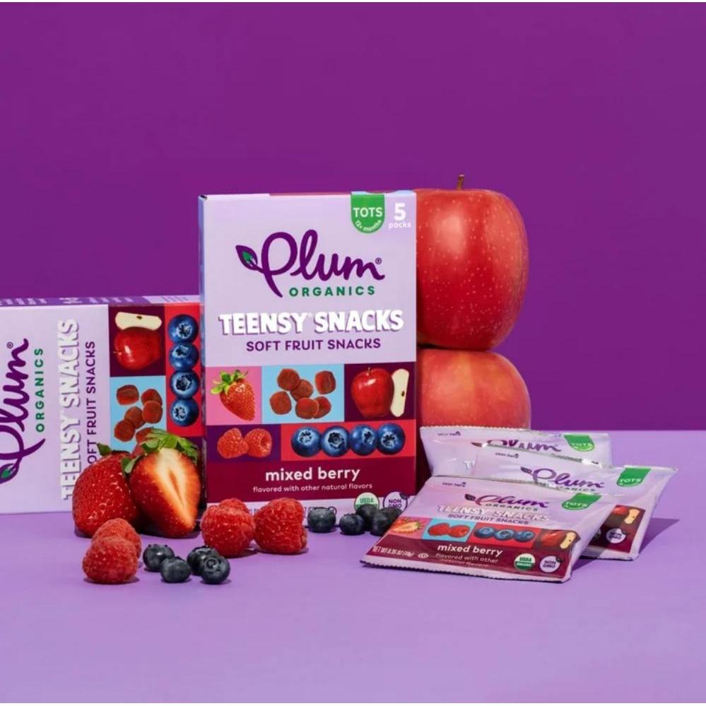 وجبات خفيفة من الفواكه بنكهة التوت المختلط من بلام أورجانيكس، 5 عبوات، 10 غرام