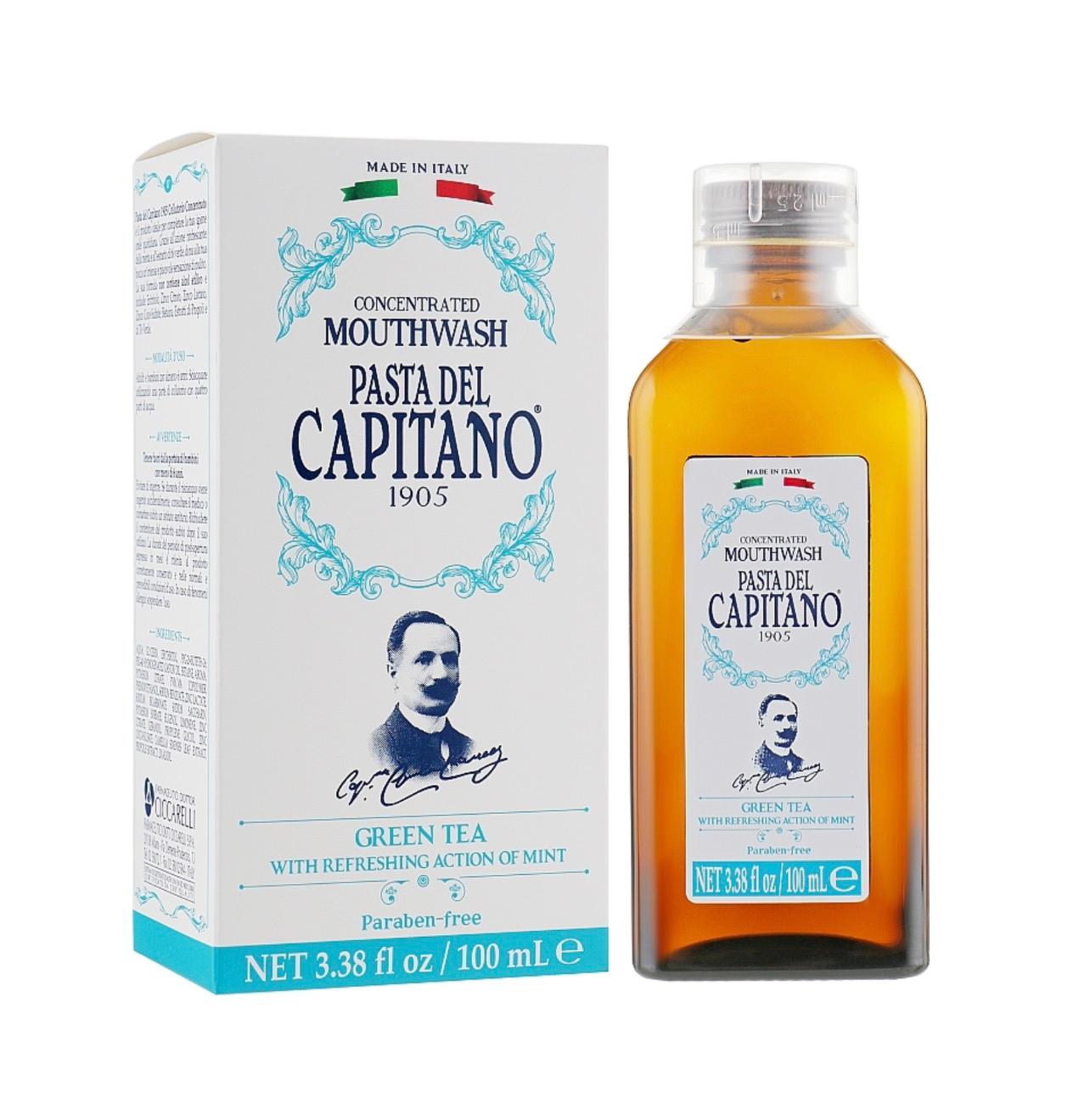 باستا ديل كابيتانو غسول الفم المركز الشاي الأخضر 100 مل