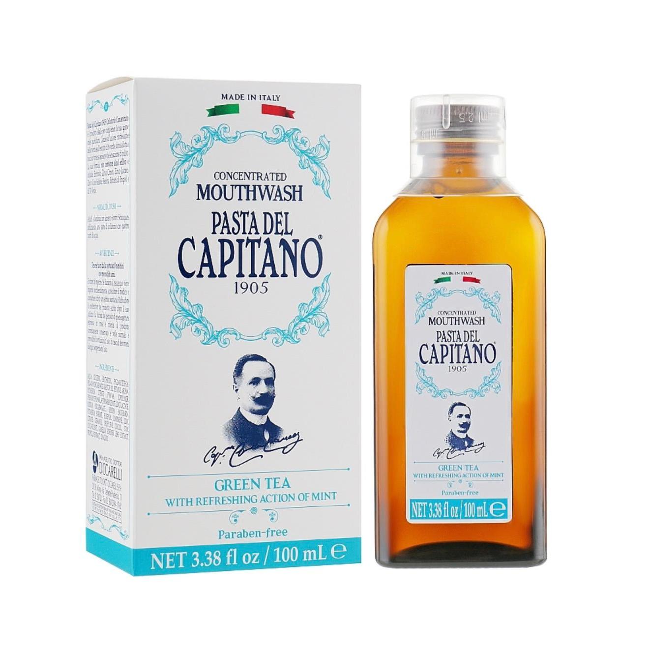 باستا ديل كابيتانو غسول الفم المركز الشاي الأخضر 100 مل