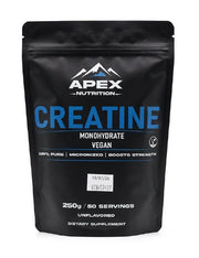 Apex Nutrition Vegan Creatine Monohydrate (Unflavored, 250g)