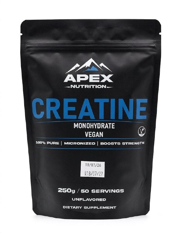 Apex Nutrition Vegan Creatine Monohydrate (Unflavored, 250g)