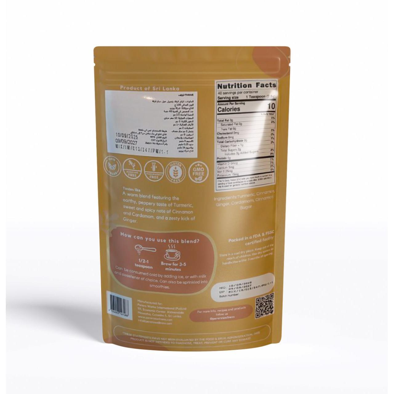 BALANCE Superfood Blend, Frengreek, Cinnamon, Ginger, Turmeric and Lemongrass to support Digestive Health Caffeine Free Vegan 100g