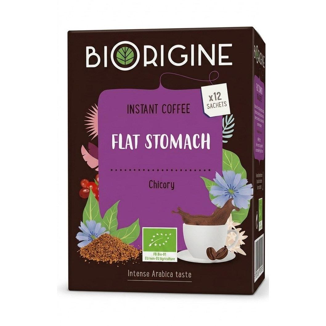 Biorigine Organic Flat Stomach Instant Coffee with Chicory - 12 Sachets