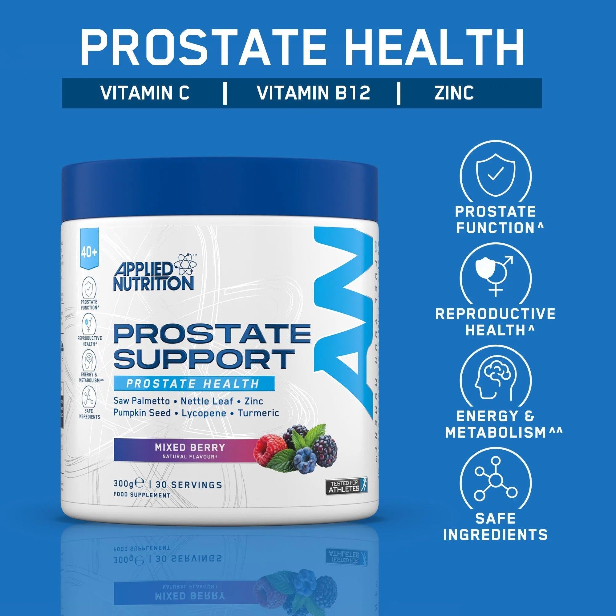 Applied Nutrition Prostate Support, Mixed Berry, Supports Prostate Health 300g