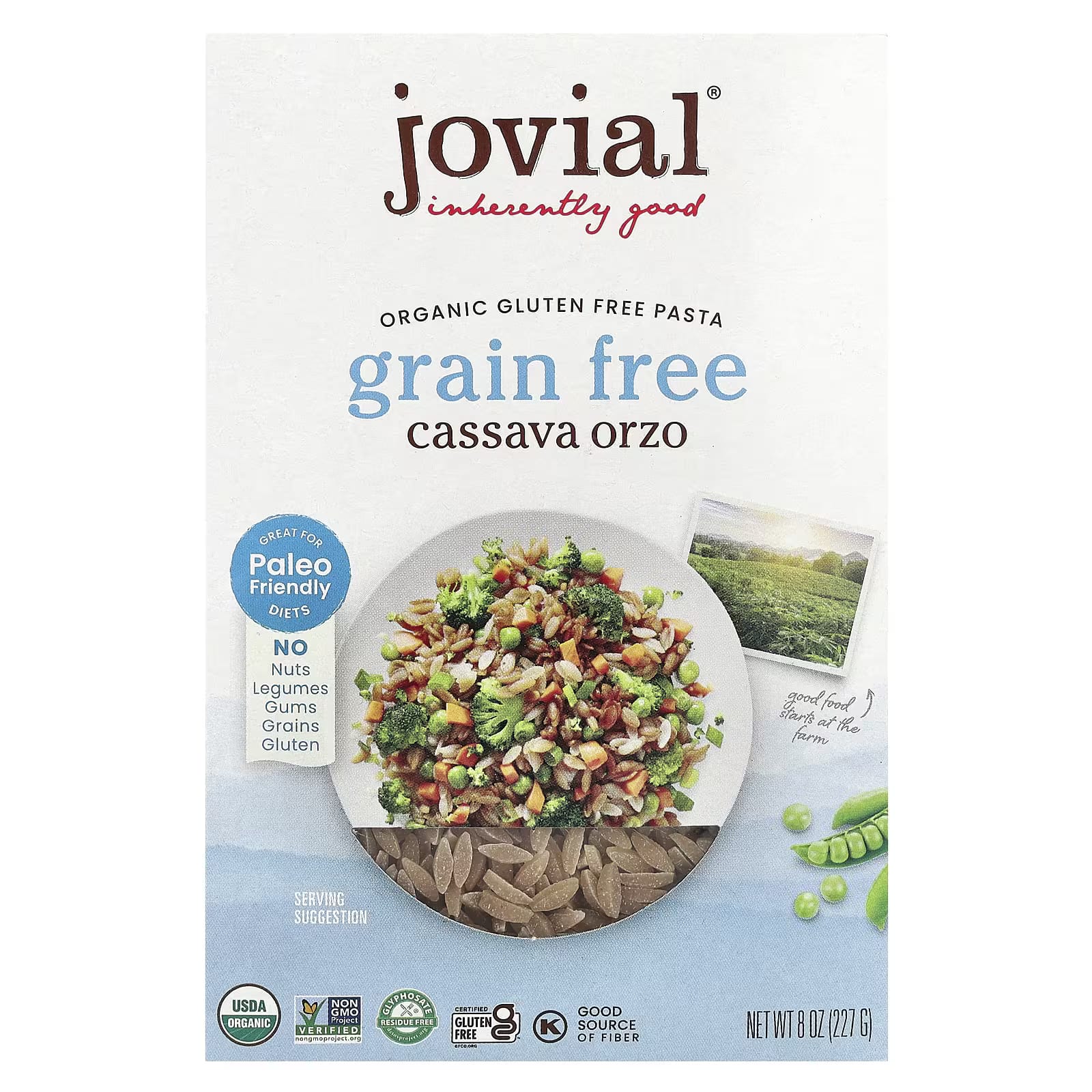 جوفيال أورزو الكسافا العضوي الخالي من الحبوب من جوفيال، 227غم