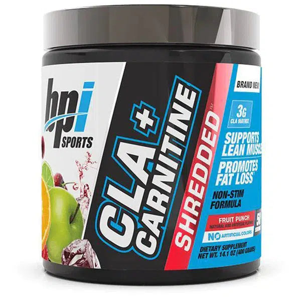 bpi Sports CLA + CARNITINE SHREDDED Fruit Punch 400g