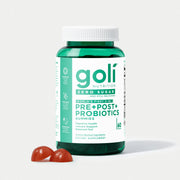 Goli Nutrition Pre Post Probiotics Zero Sugar Gummies Vegan Gluten Free Non-GMO - 60ct