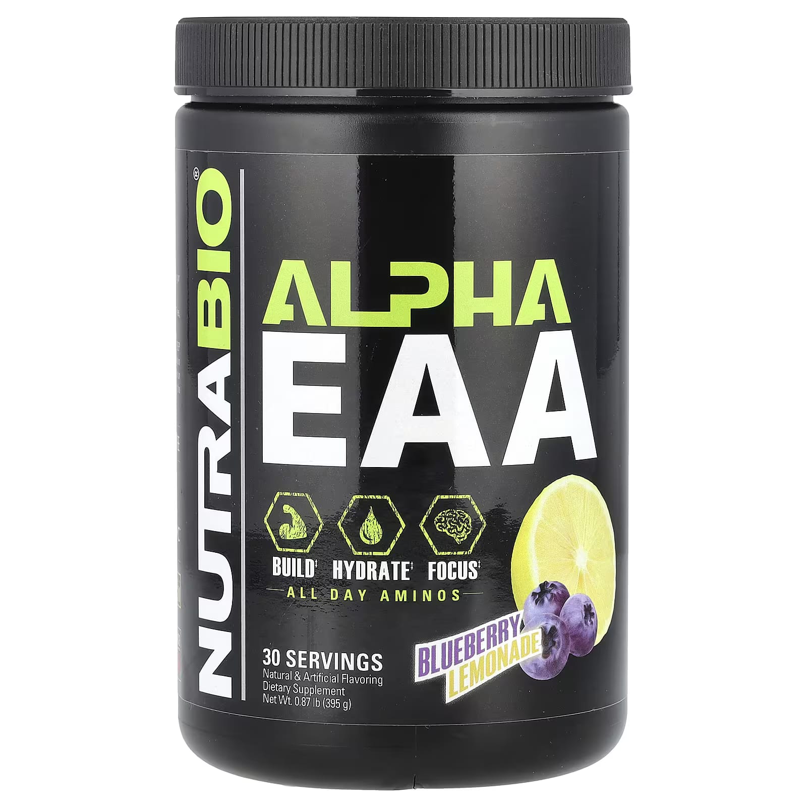 NutraBio Alpha EAA Blueberry Lemonade 395g