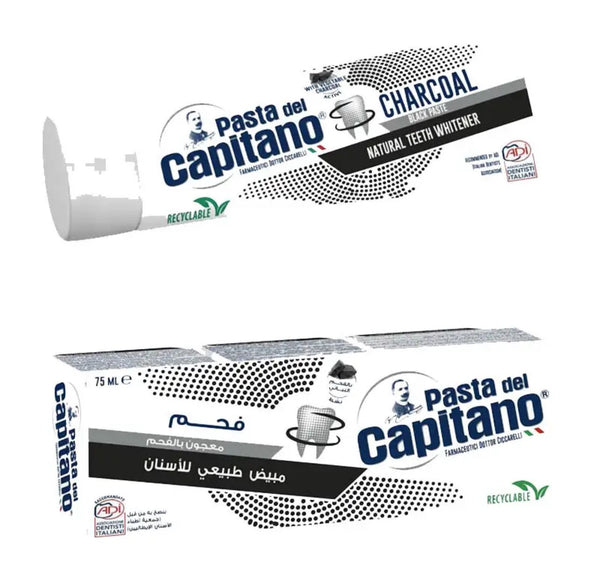 Pasta Del Capitano Activated Charcoal Toothpaste 75 ML