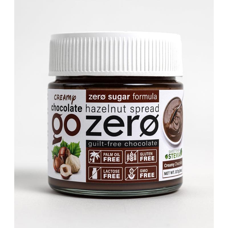 Go Zero Hazelnut Spread Creamy Chocolate Keto Friendly Diabetic Friendly Gluten-Free Vegan & Halal 227g